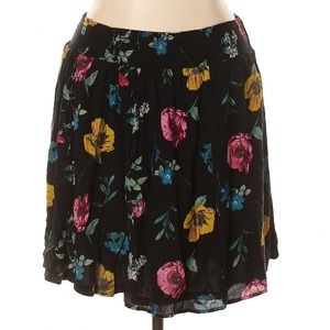 Old Navy Black Floral Skirt | XL